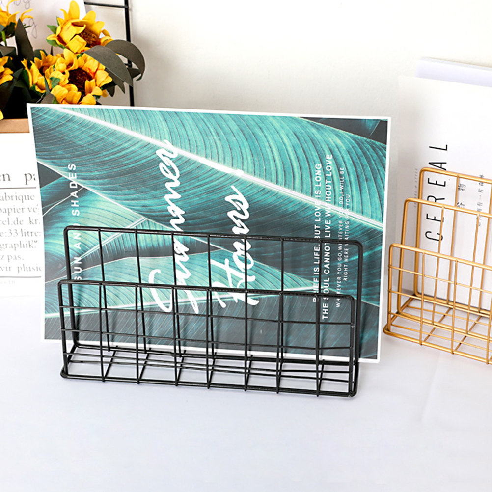 금속 소재의 데스크탑용 우편 정리대, 3칸 수납 공간, - Magazine Holder Rack 리뷰 및 가격