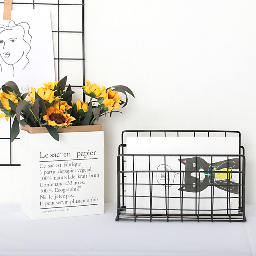 금속 소재의 데스크탑용 우편 정리대, 3칸 수납 공간, - Magazine Holder Rack 리뷰 및 가격