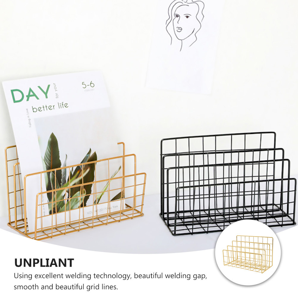 금속 소재의 데스크탑용 우편 정리대, 3칸 수납 공간, - Magazine Holder Rack 리뷰 및 가격