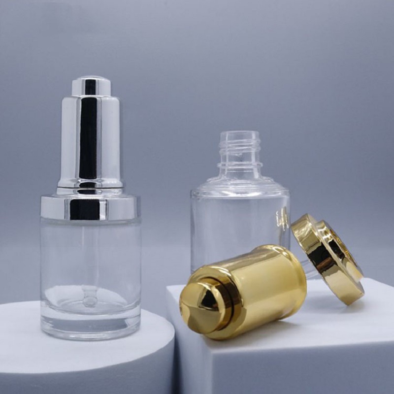 30ML 투명 유리병 실버/골드 펌프 드로퍼 로션 에멀 - Gel Refill Pack 리뷰 및 가격