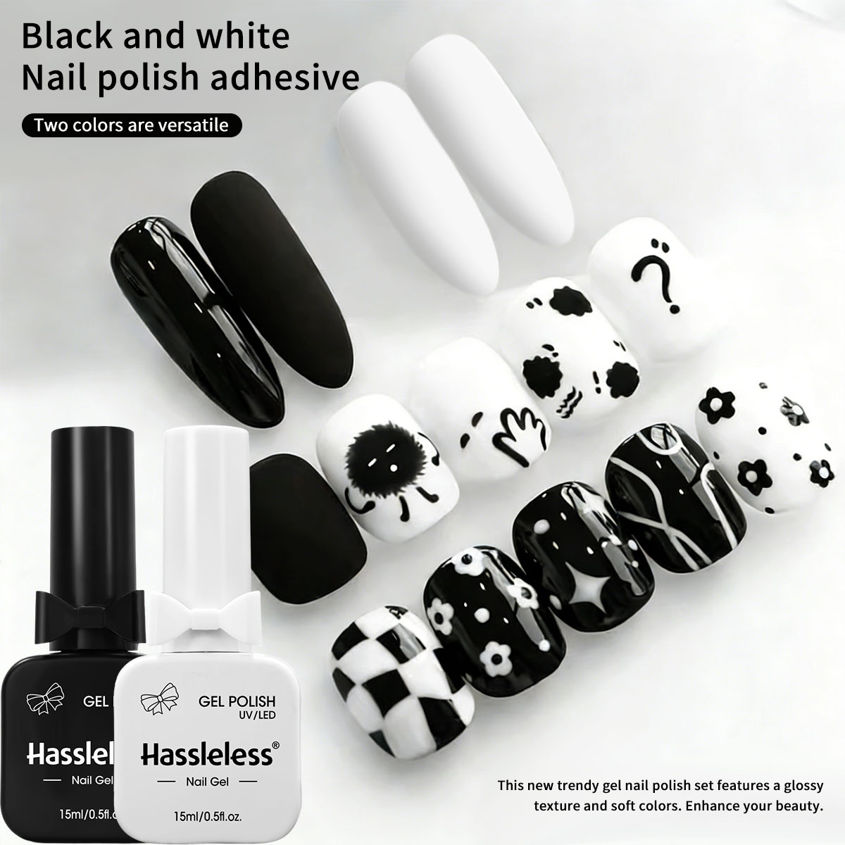 Hassleless 2팩 퓨어 화이트 + 퓨어 블랙 젤 - Gel Refill Pack 리뷰 및 가격