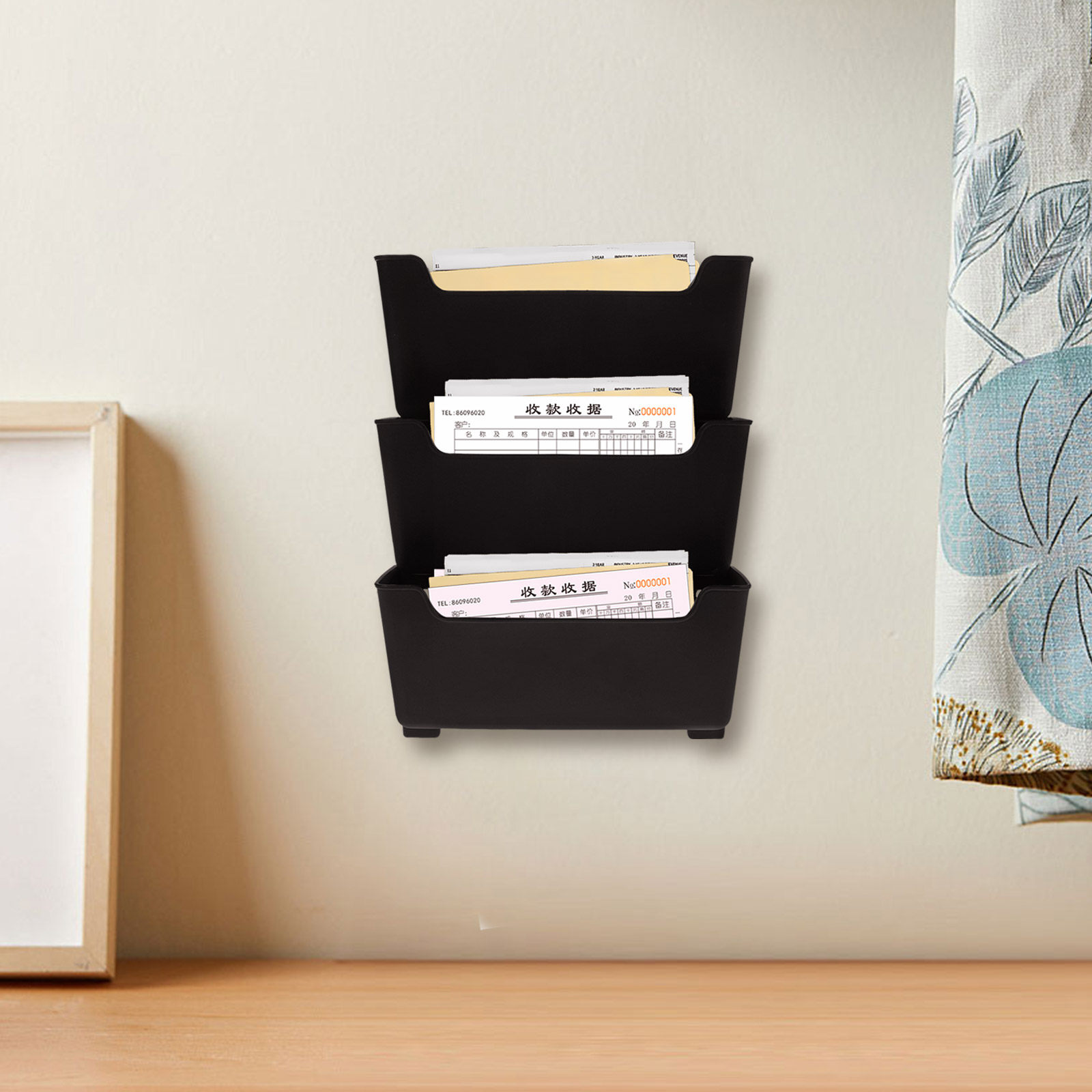 1세트 벽걸이형 파일 정리대, 투명 플라스틱 재질, 다 - Magazine Holder Rack 리뷰 및 가격
